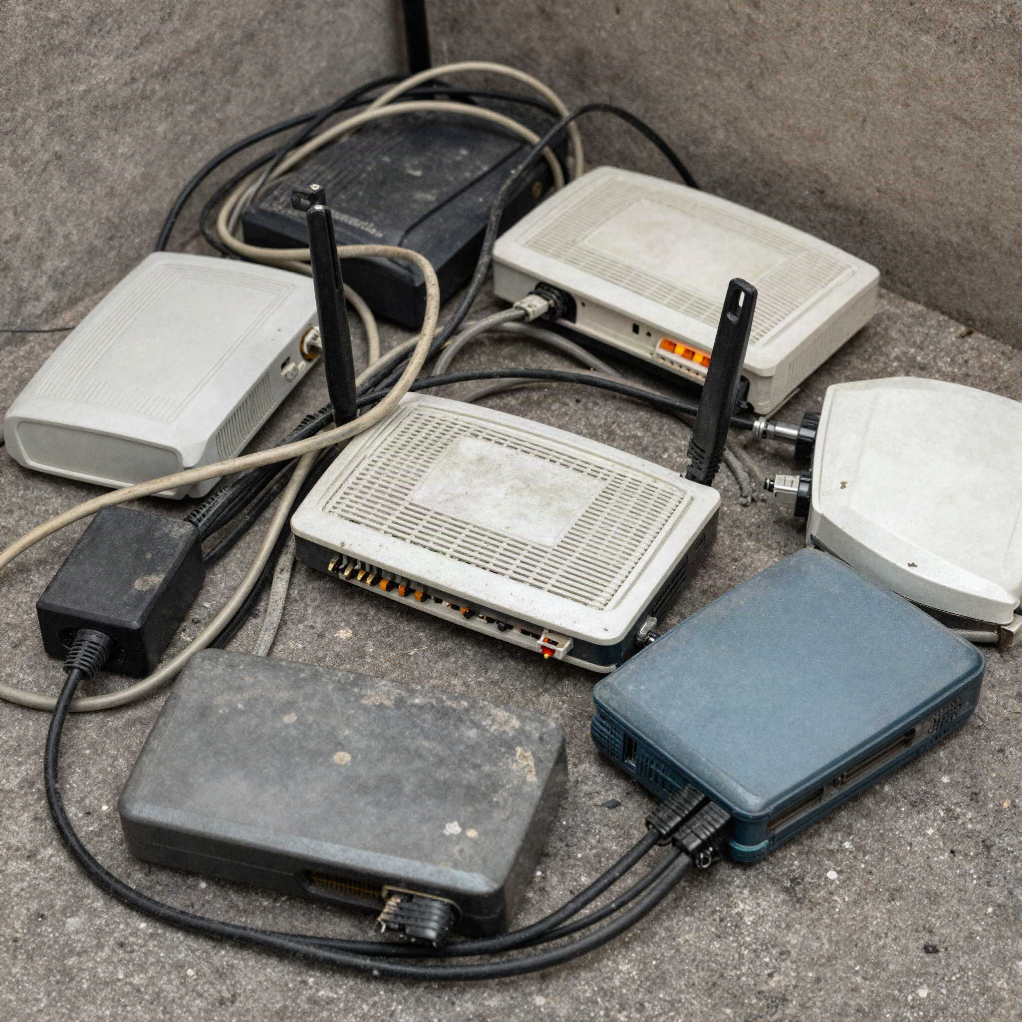 Modem, Roteadores, Cabos e Fios